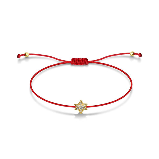 Red String Friendship Jewish Star Bracelet