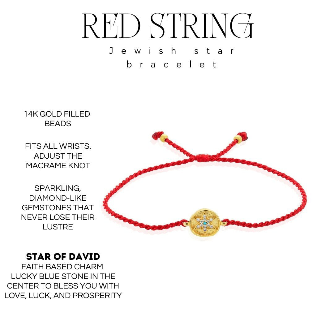 Red String Star Bracelet