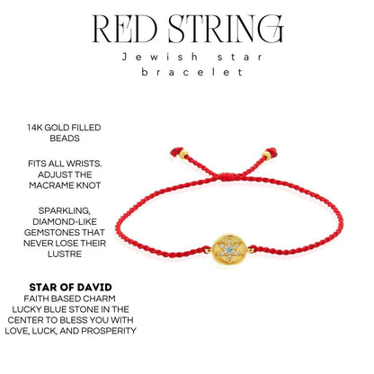 Red String Star Bracelet