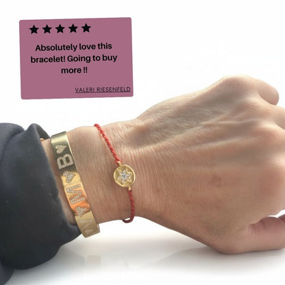 Red String Star Bracelet