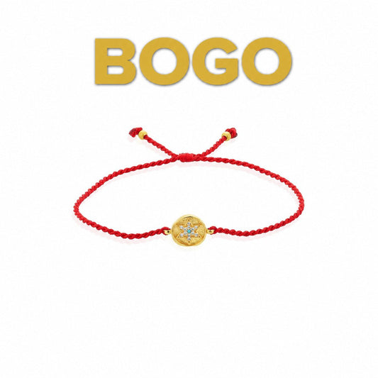 Red String Star Bracelet