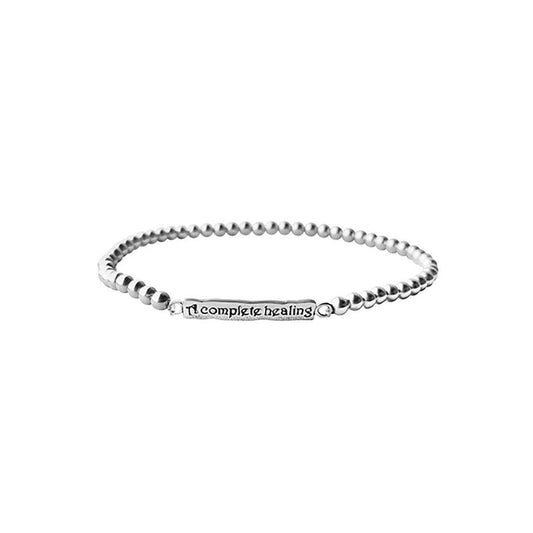 Refuah Shlema Hebrew Complete Healing Bracelet in Sterling Silver 925, a heartfelt blessing of hope and strength