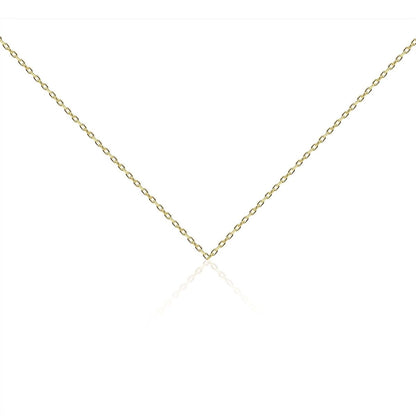 Rolo Chain in 14k Gold Plated Or Sterling Silver 925, dainty yet sturdy for layering your favorite charms
