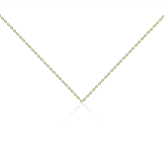 Rolo Chain in 14k Gold Plated Or Sterling Silver 925, dainty yet sturdy for layering your favorite charms