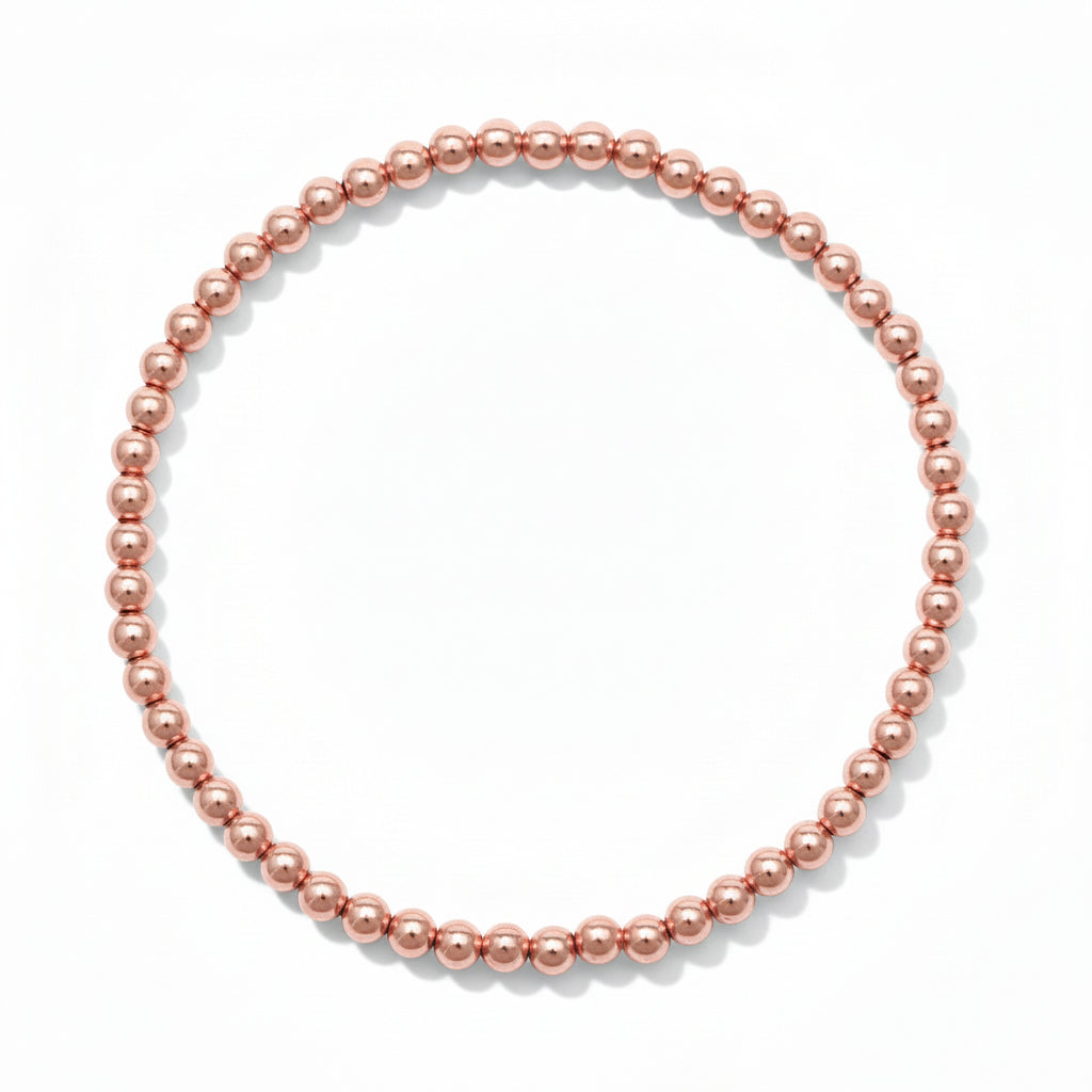 Rose Gold Bead Bracelets for Women