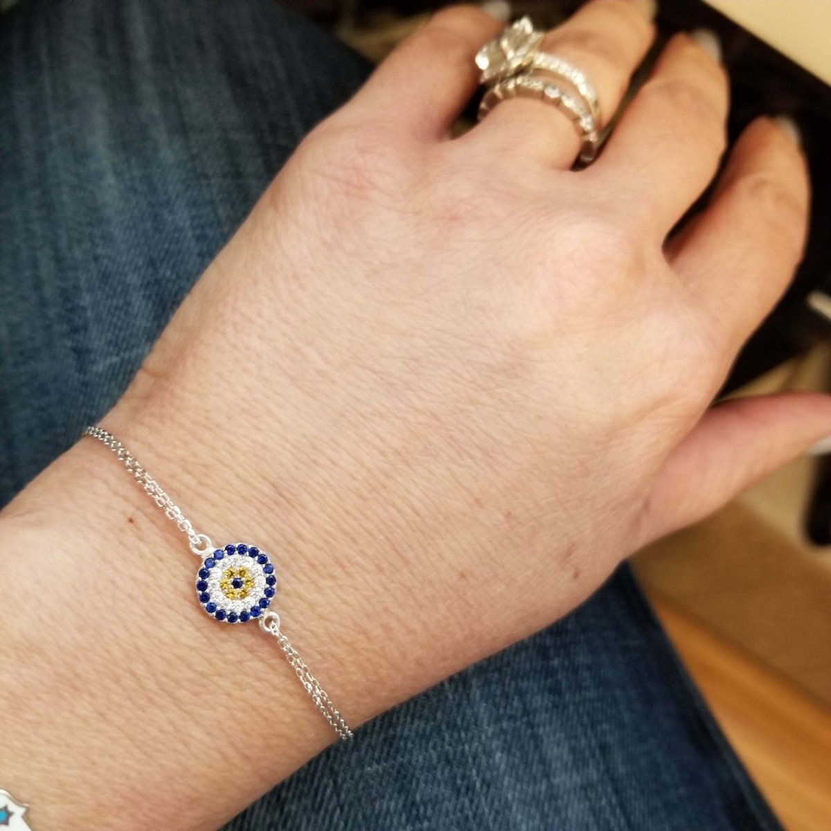 Round Evil Eye Bracelet for Everyday