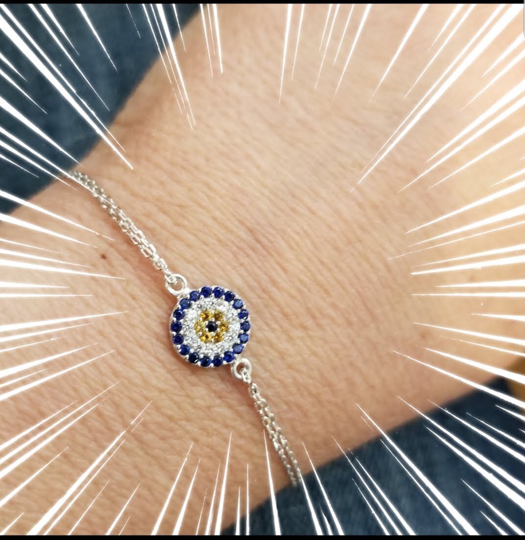 Round Evil Eye Bracelet for Everyday