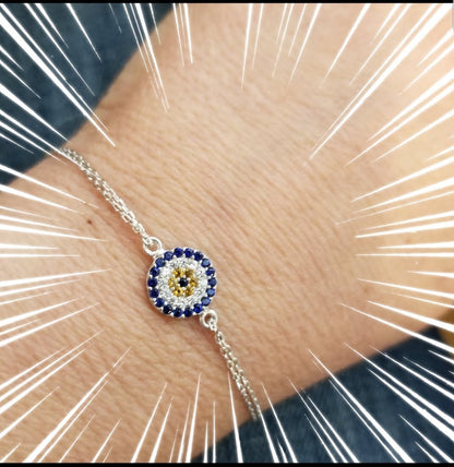 Round Evil Eye Bracelet for Everyday