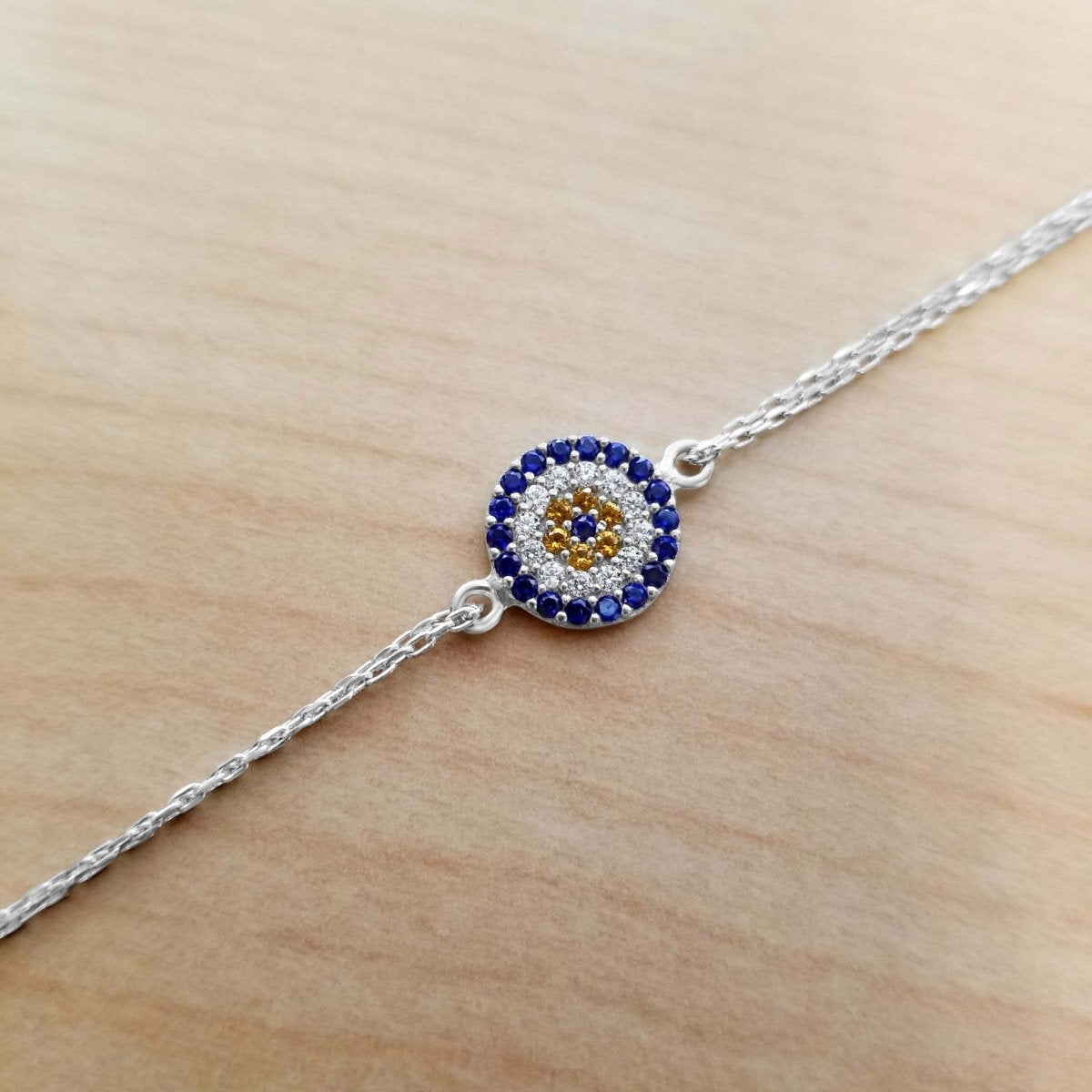 Round Evil Eye Bracelet for Everyday
