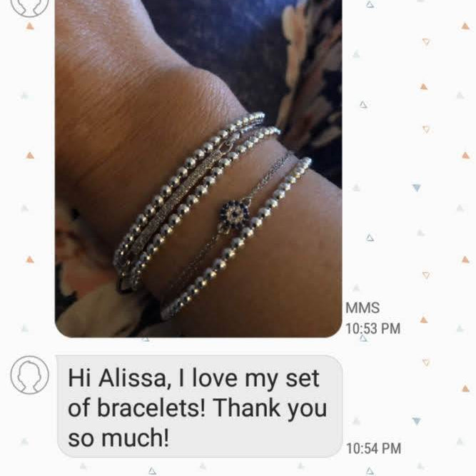 Round Evil Eye Bracelet for Everyday