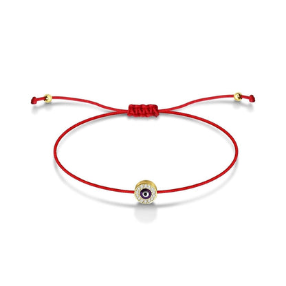 Round Evil Eye Red String of Fate Bracelet | Free Gift