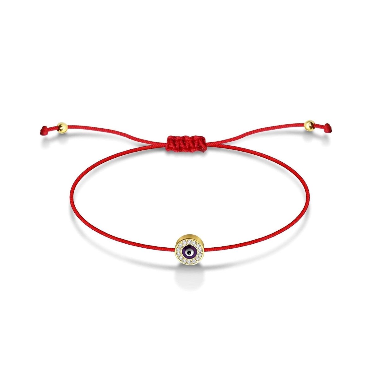 Round Evil Eye Red String of Fate Bracelet | Free Gift
