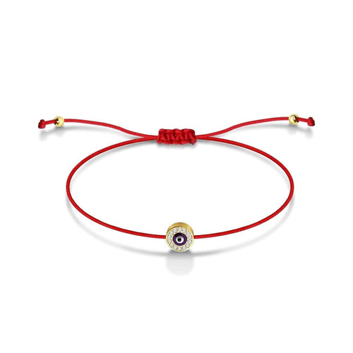 Round Evil Eye Red String of Fate Bracelet | Free Gift