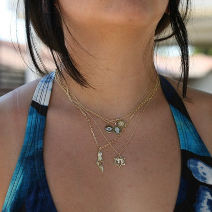 Round Jewish Star 14k Gold with Diamonds for Women and Girls