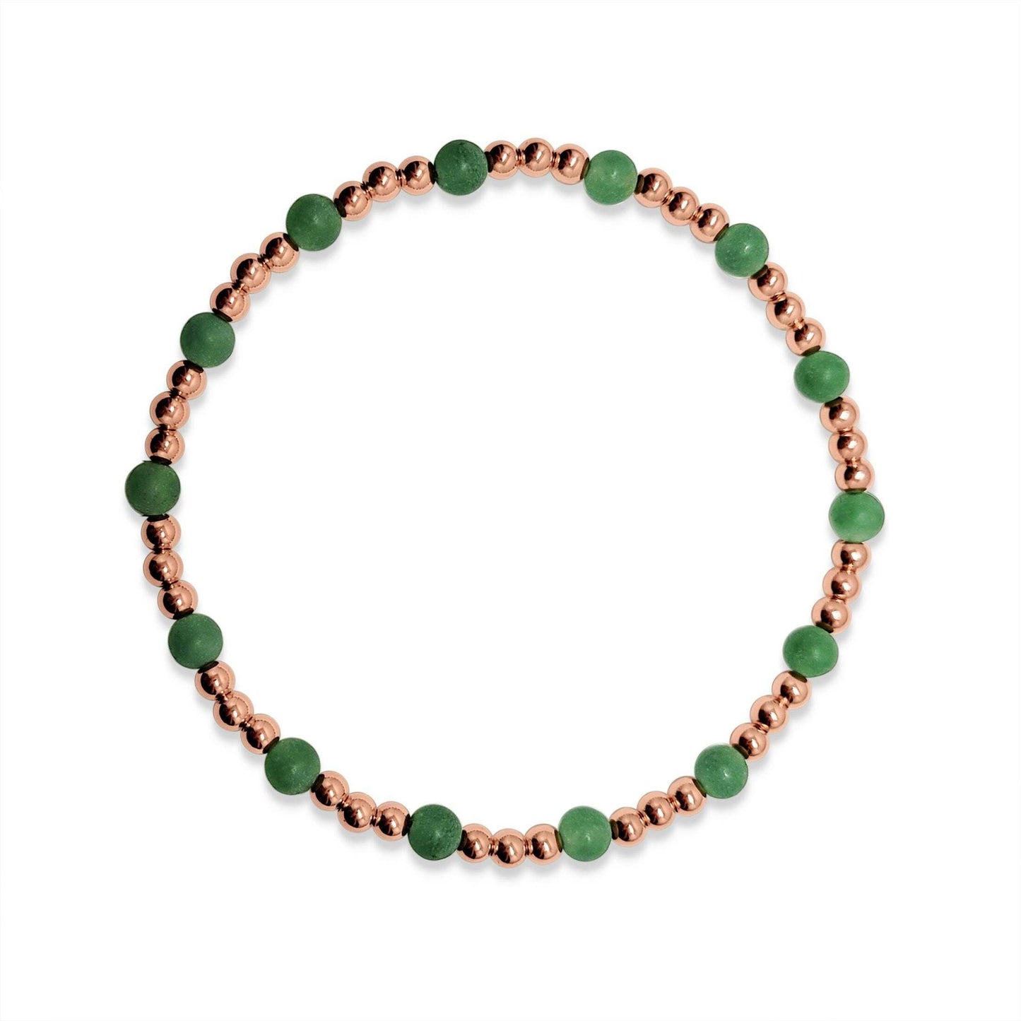 Scattered Gemstones and 4mm Beaded Bracelet