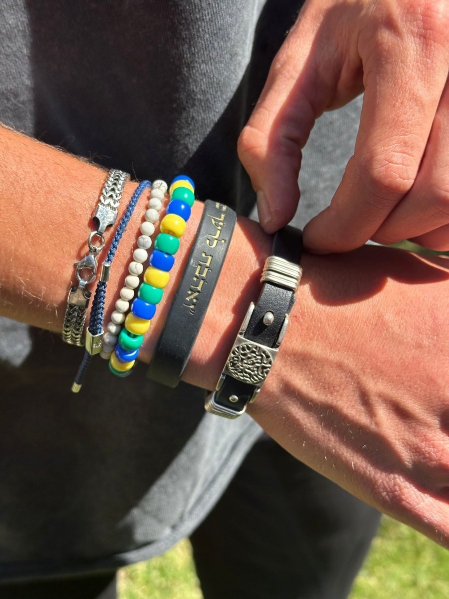 Shema Israel Leather Bracelet for Men and Women