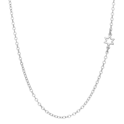 Sideways Star of David Necklace