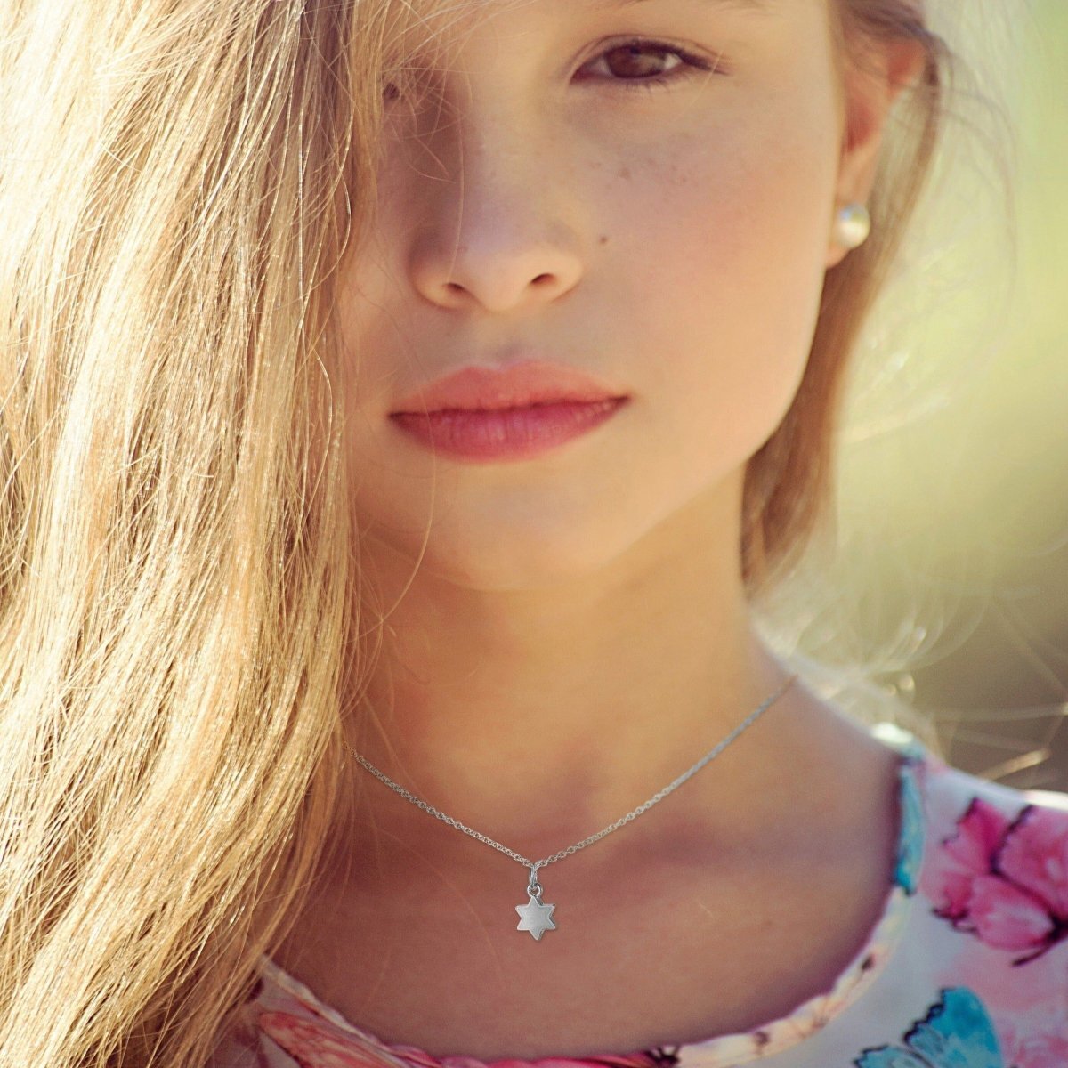 Silver Star of David Necklace | Tiny and Petite