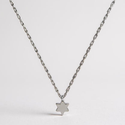 Silver Star of David Necklace | Tiny and Petite