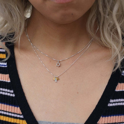 Silver Star of David Necklace | Tiny and Petite