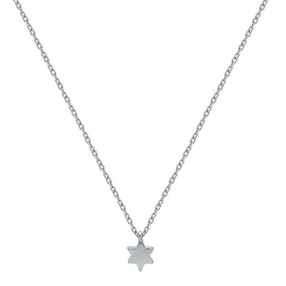 Silver Star of David Necklace | Tiny and Petite