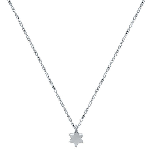 Silver Star of David Necklace | Tiny and Petite