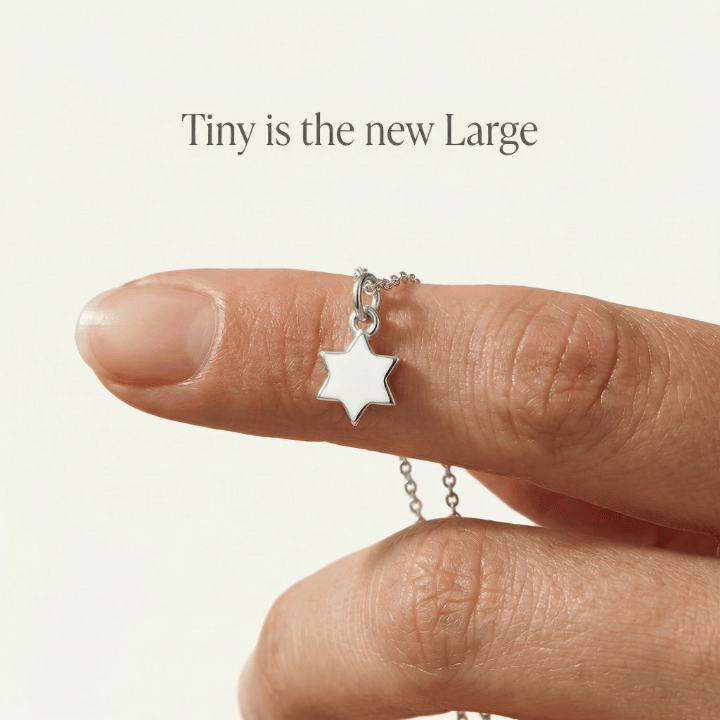 Silver Star of David Necklace | Tiny and Petite
