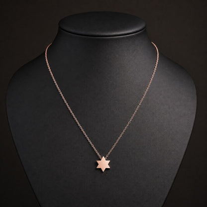 Simple Gold Star of David Necklace: Everyday Design