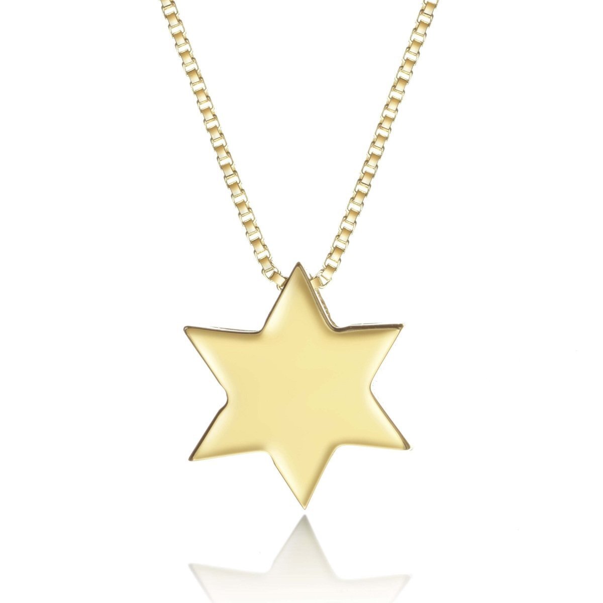 Simple Gold Star of David Necklace: Everyday Design