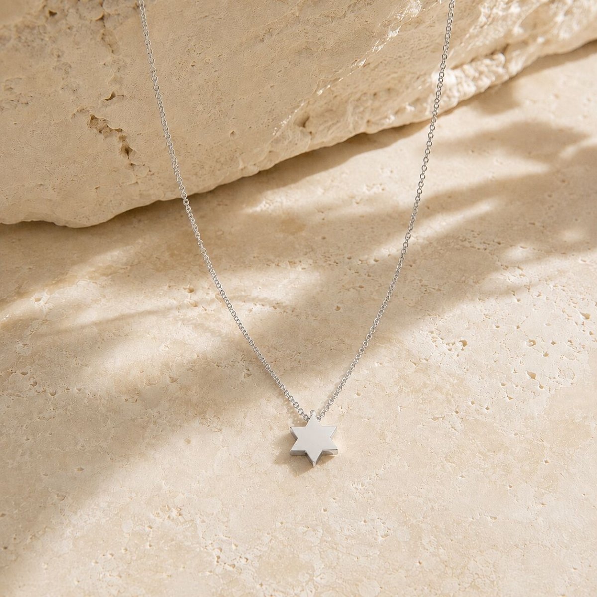 Simple Gold Star of David Necklace: Everyday Design
