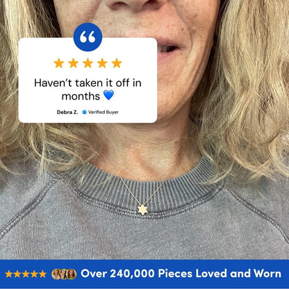Simple Gold Star of David Necklace: Everyday Design