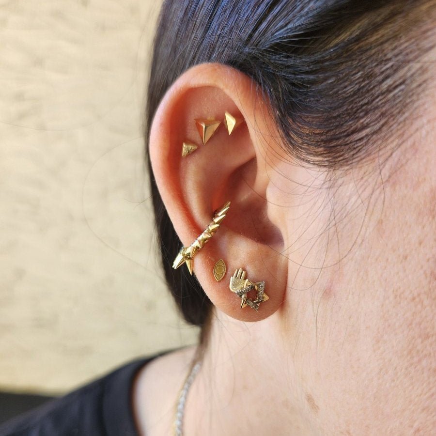 Single Earring Studs | Heart, Star, Evil Eye, Hamsa