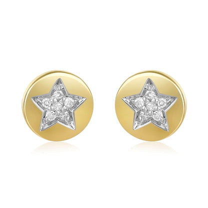 Star Earrings 14k Gold