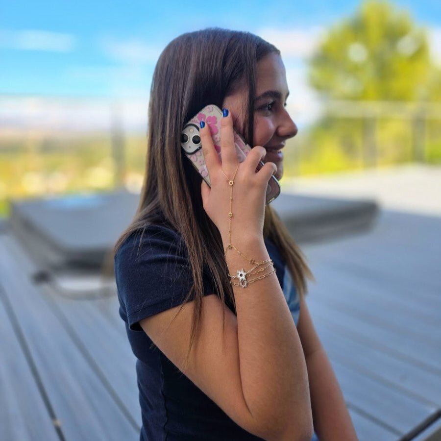 Star of David Baguette Bracelet in Silver or Gold