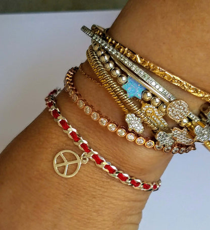 Star of David Bead Bracelet