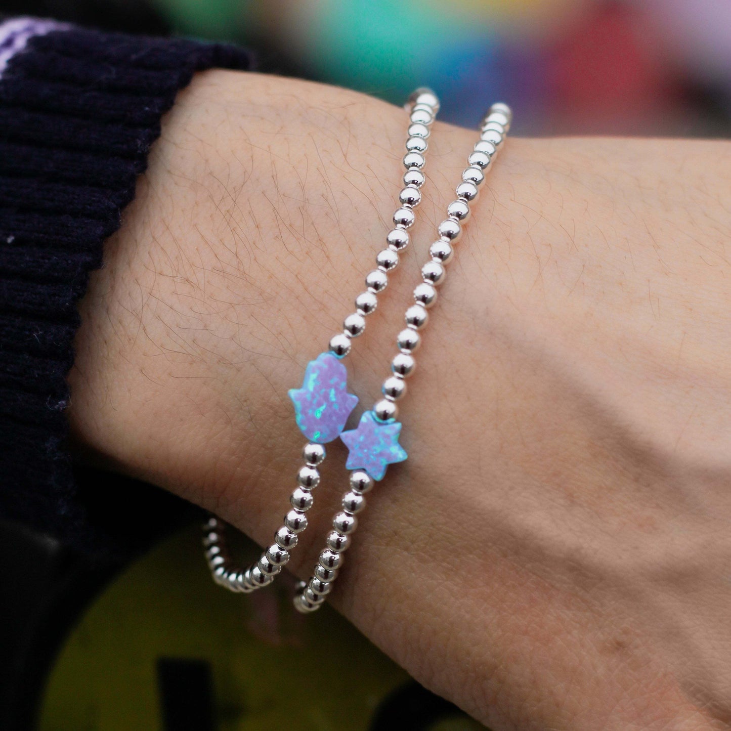 Star of David Bead Bracelet