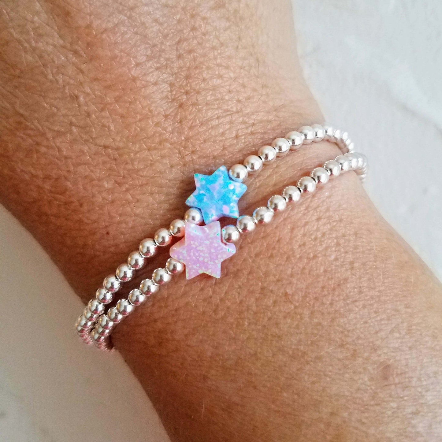 Star of David Bead Bracelet