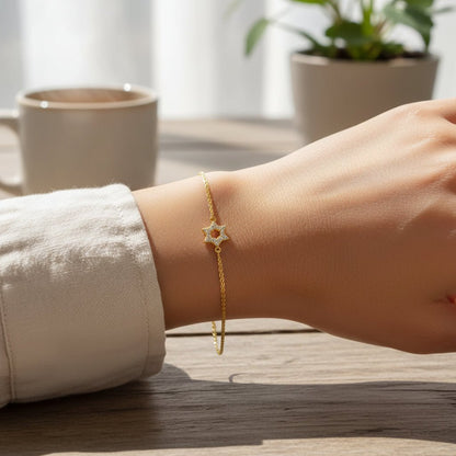 Star of David Bracelet for Everyday Wear