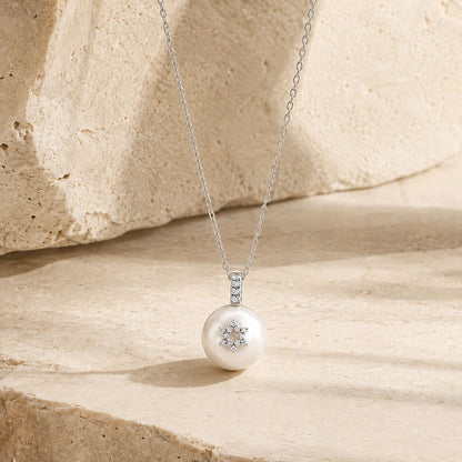 Star of David Freshwater Pearl Necklace in Sterling Silver 925, timeless elegance meets meaningful faith