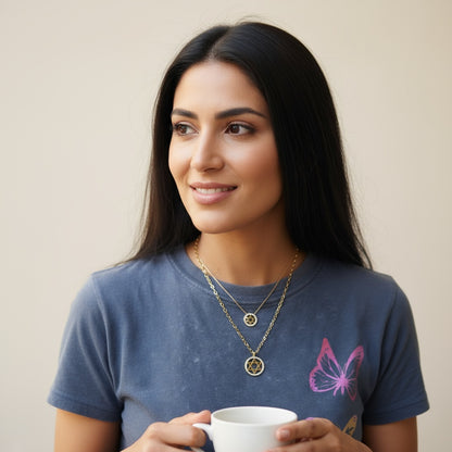 Star of David Medallion Necklace