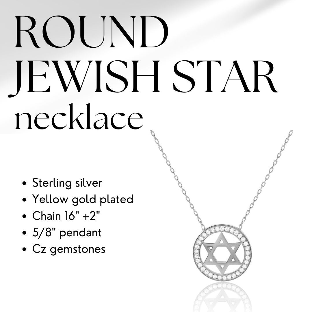 Star of David Medallion Necklace