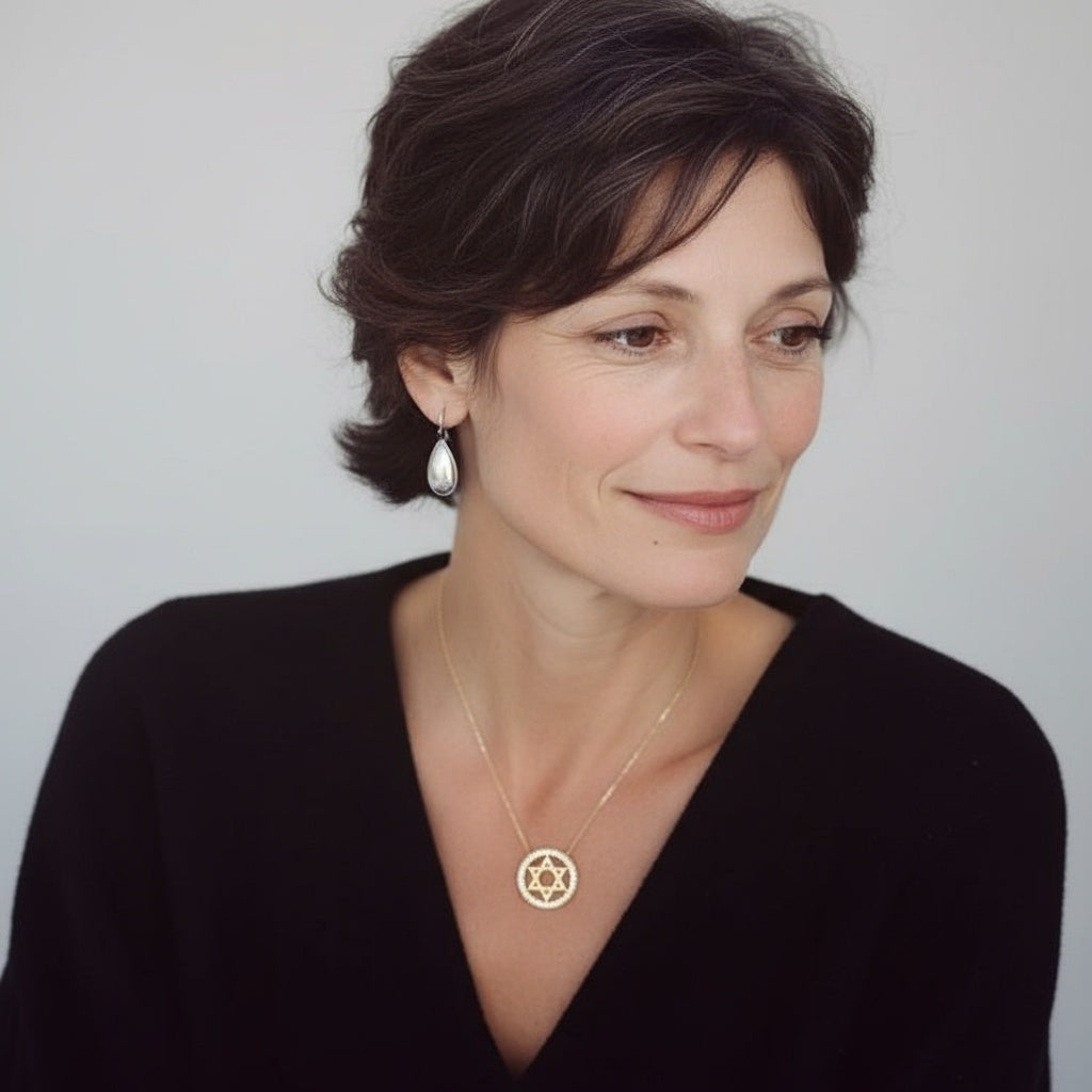 Star of David Medallion Necklace