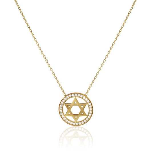 Star of David Medallion Necklace