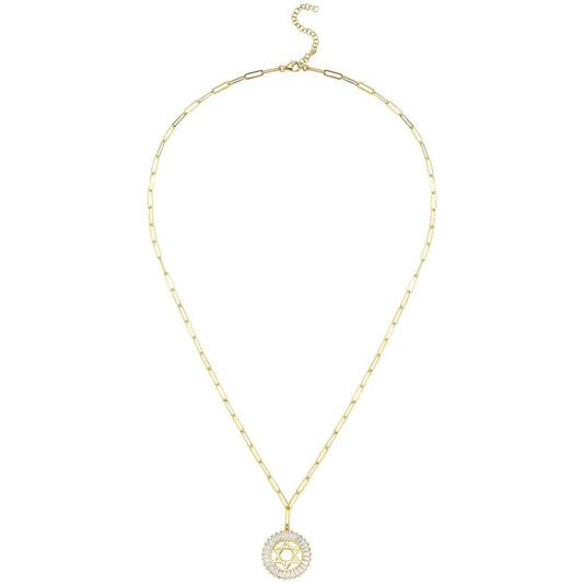 Star of David Medallion on Gold Chain