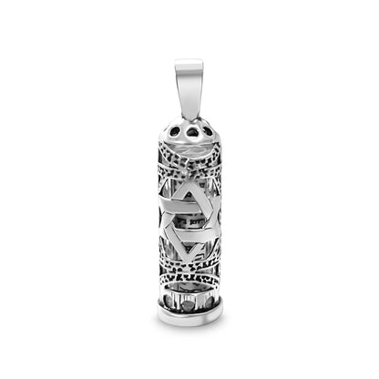 Star of David Mezuzah Charm Necklace and Chain