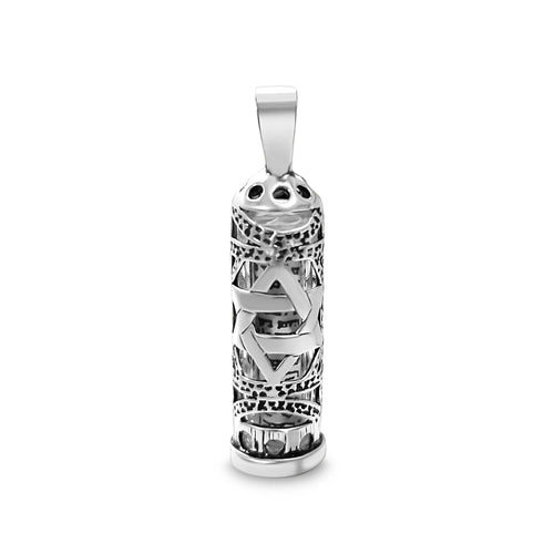 Star of David Mezuzah Charm Necklace and Chain
