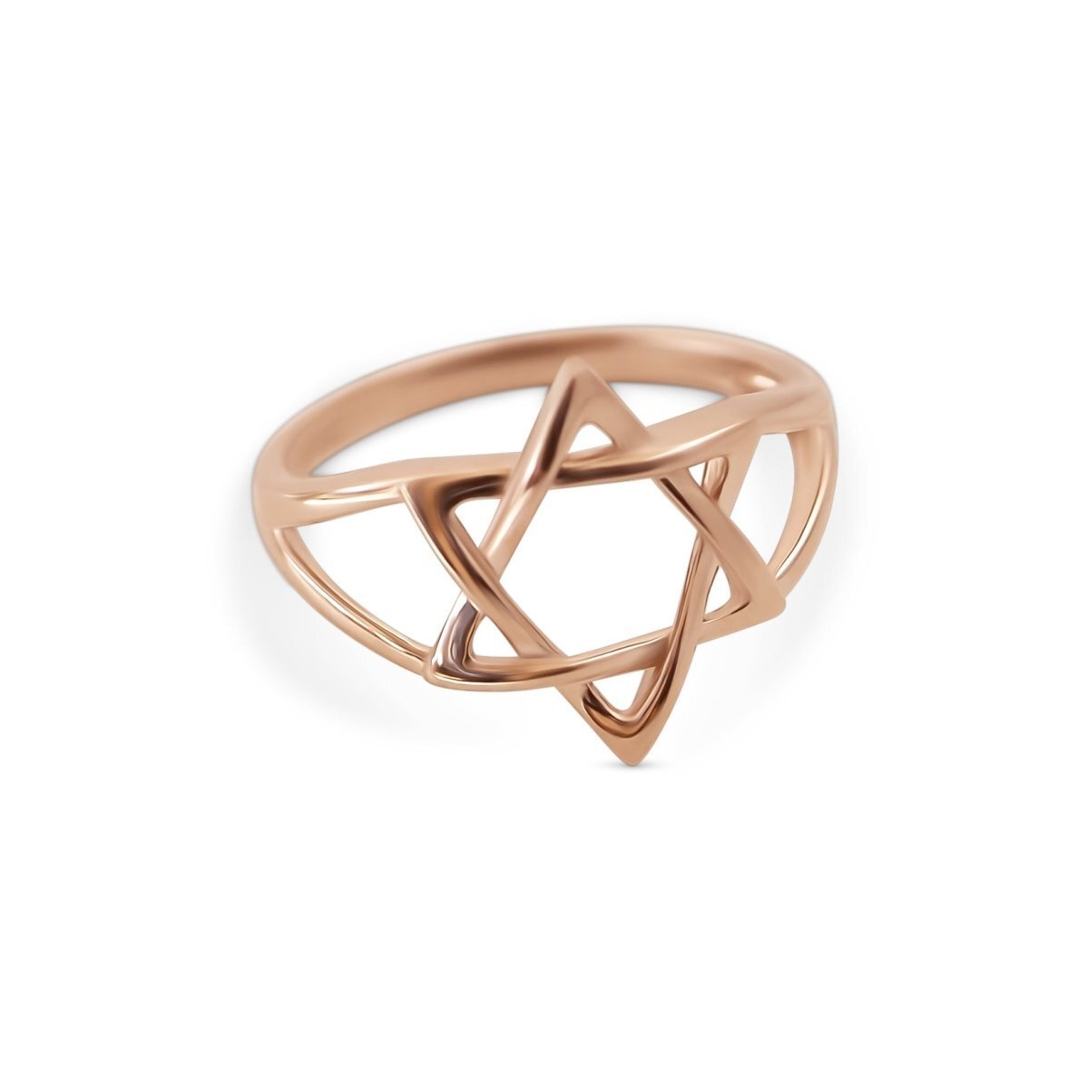 Star of David Ring in Solid 14k Gold | Alef Bet