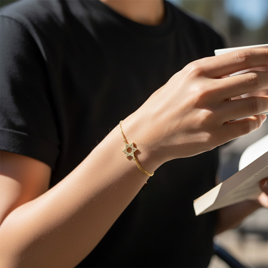 Star of David Sparkling Bracelet