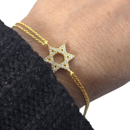 Star of David Sparkling Bracelet