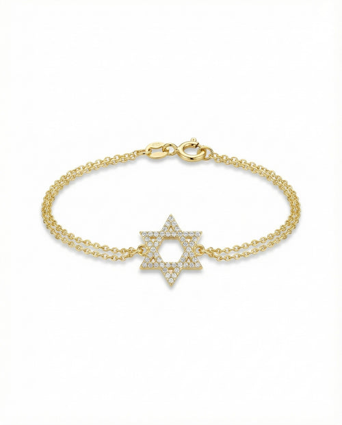 Star of David Sparkling Bracelet